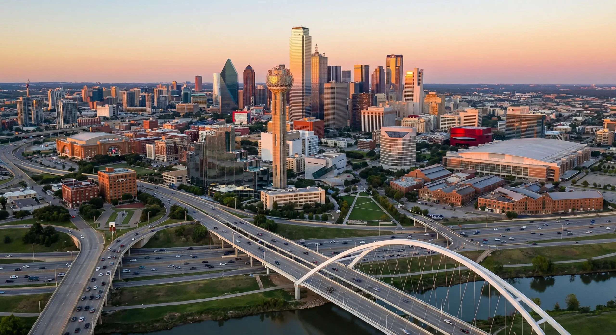 Dallas Texas skyline dumpster rental service