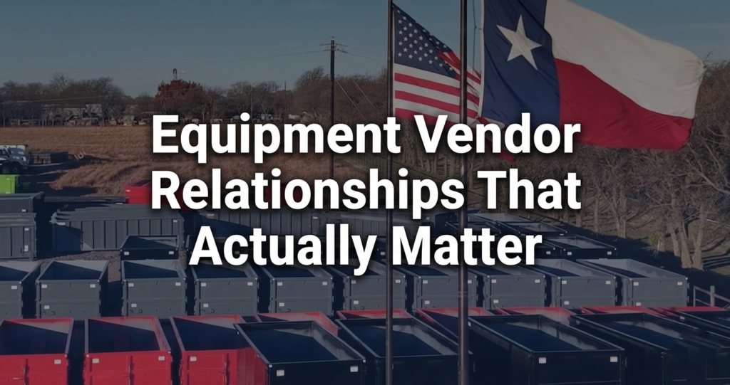 Equipment Vendor Relationships